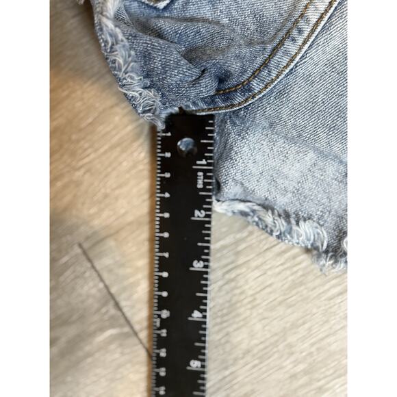 Women’s We The Free Size 24 Denim Shorts Fly Button - Picture 11 of 11